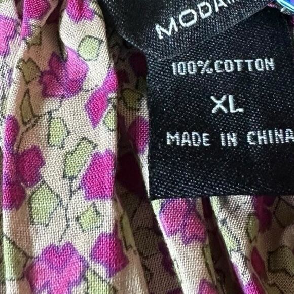 Vtg Moda International VS Y2K Halter Maxi Dress XL Ditzy Floral Cottagecore Boho - Picture 10 of 15